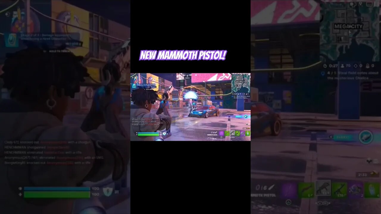 New Mammoth Pistol❗️ #shorts #fortnite