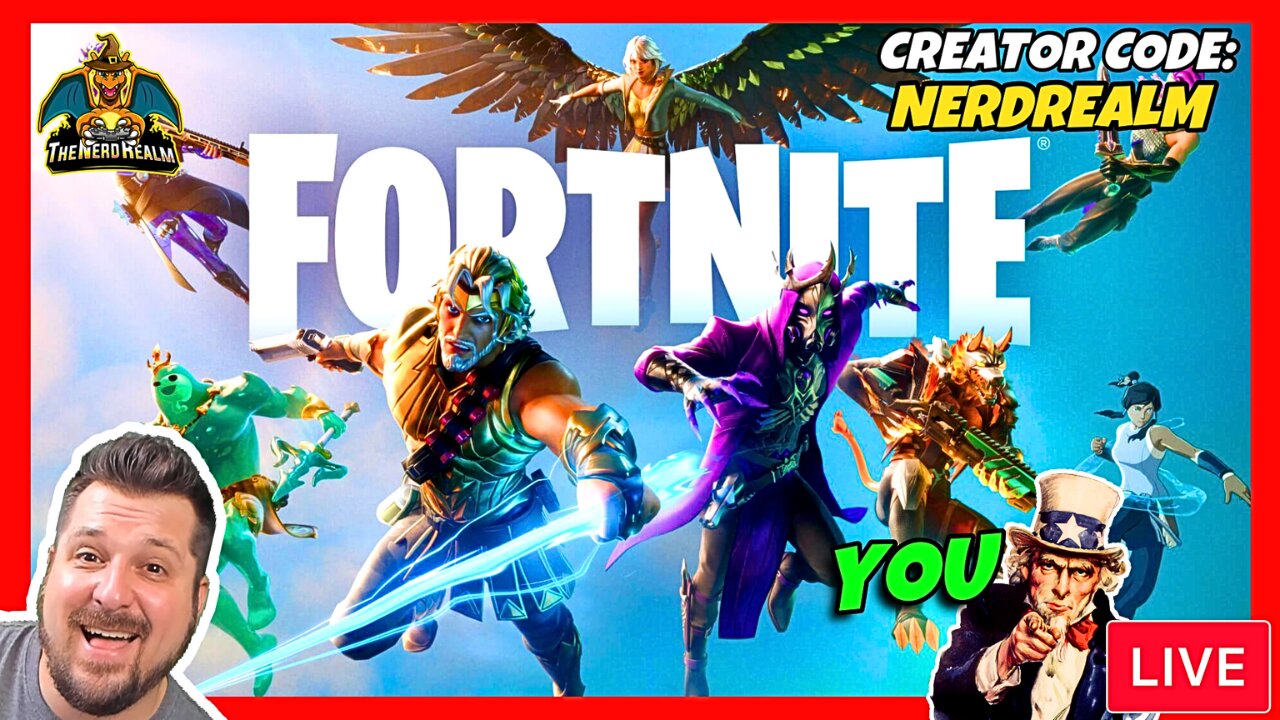 Fortnite Myths & Mortals w/ YOU! Creator Code: NERDREALM Let's Squad Up & Get Some Wins!