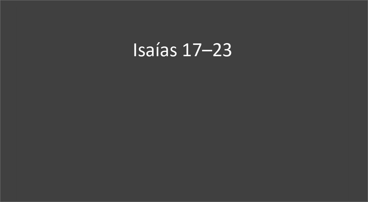 Isaías 17-23