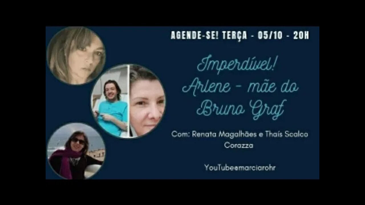 Live com Arlene Ferrari Graf mãe de Bruno Graf