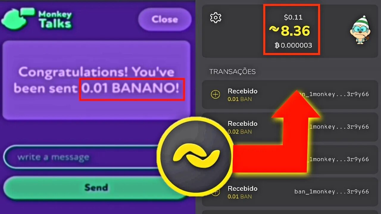 Get Banana Coin every day for FREE!!!