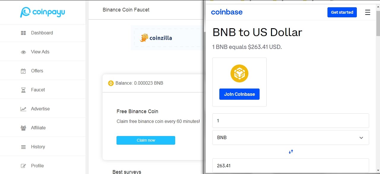 How To Earn Free 3 BNB bnb Satoshi Cryptocurrency At Coinpayu Every 60 minutes With Proof