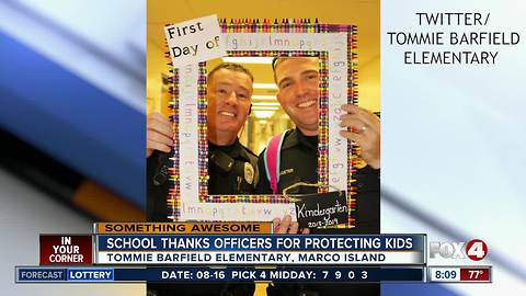 sro first day of school backpacks