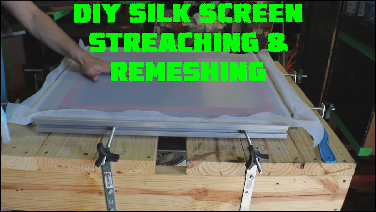 DIY Screen Printing Mesh Restretcher - How to Make Money Screen Printing