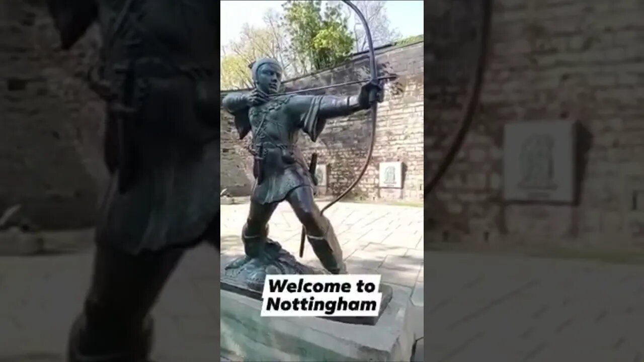 Welcome to Nottingham - Robin Hood Statue Nottingham #Shorts