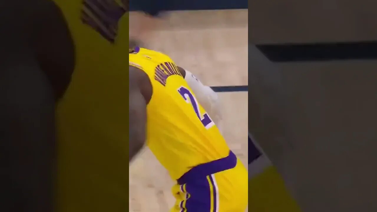 Lebron slips by Brooks for dunk(Nba Clipz)#shorts