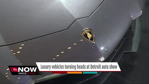 Luxury vehicles turning heads at Detroit auto show