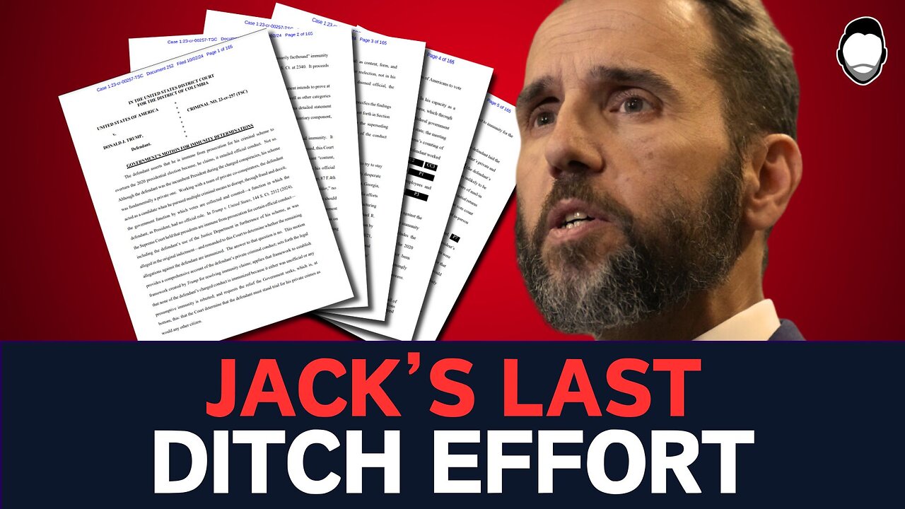 Jack Smith DROPS 165-Page Bombshell to DERAIL Trump