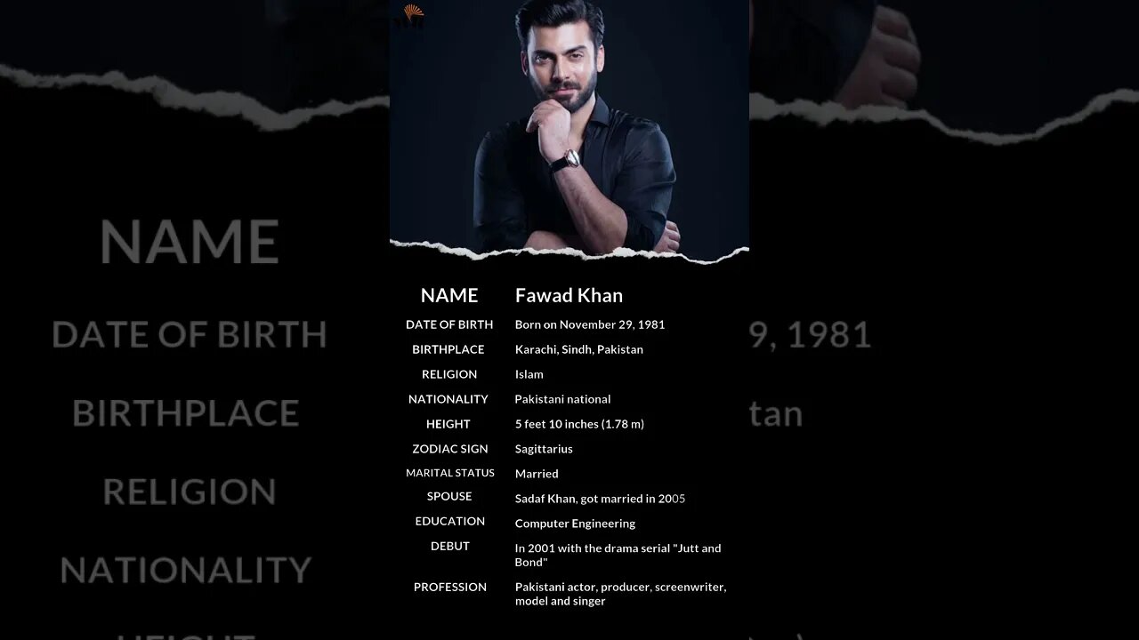 Fawad Khan | Fawad Khan 🔥 mini biography #shorts #biography #fawadkhan