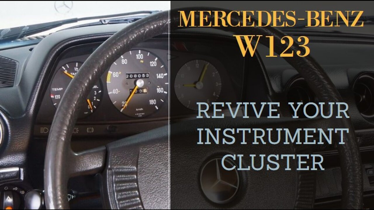 Mercedes Benz W123 - How to revive your faded cluster from years of sun and abuse tutorial