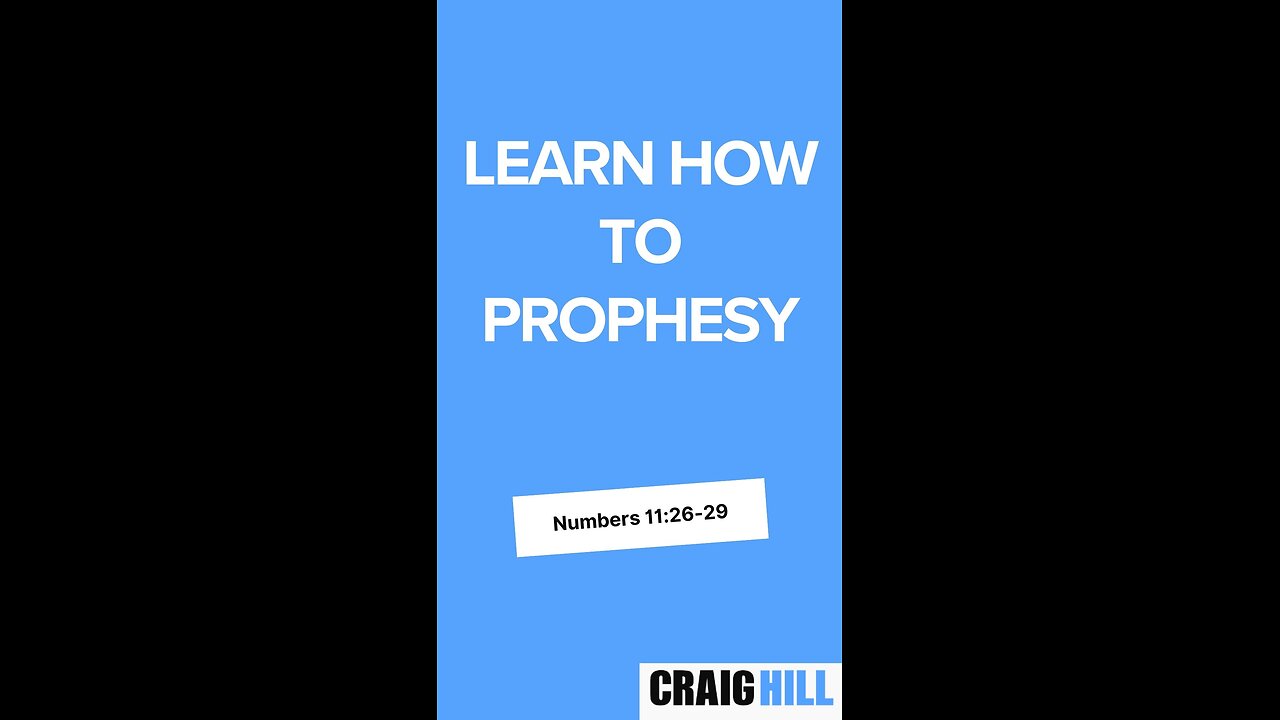 Learn how to prophesy in just a few easy steps!