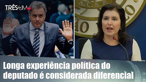 Aécio Neves é cotado para ser vice de Simone Tebet