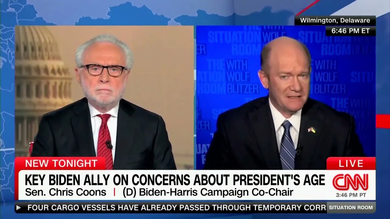 Biden Campaign Co-Chair Chris Coons: Polling Will Improve When People See Biden's Ukraine Ad