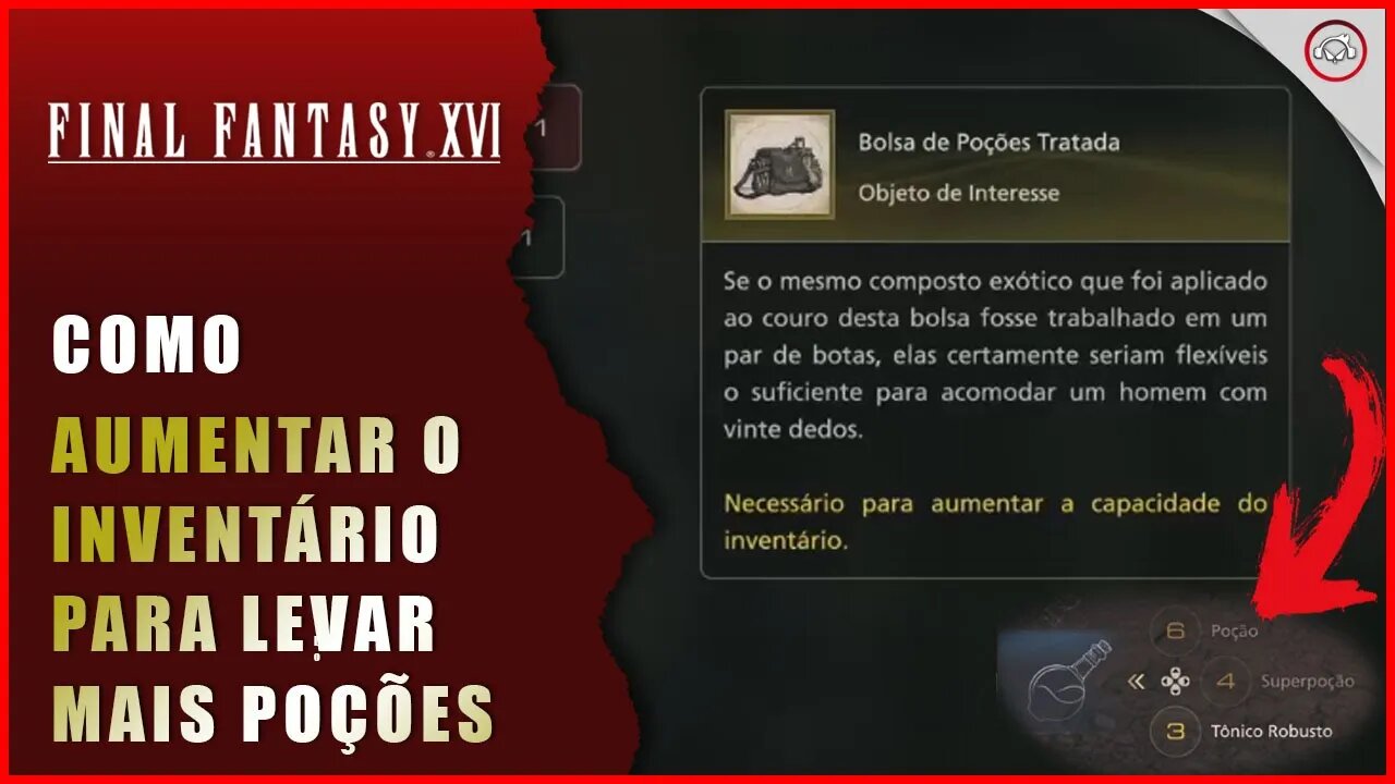 Final Fantasy 16 (FFXVI), Como aumentar o inventário de poções | Super-Dica