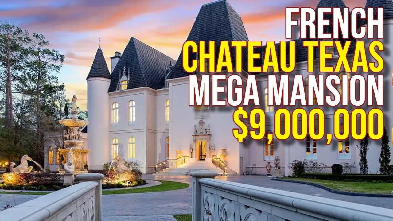 Exploring $9,000,000 French Chateau in Texas!!