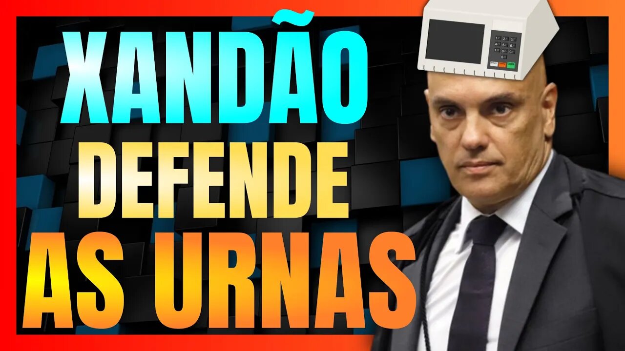 ALEXANDRE DE MORAES afirma que quem QUESTIONA AS URNAS está SOLAPANDO a DEMOCRACIA