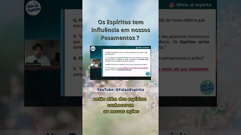 Os Espíritos tem influência em nossos pensamentos e ações ? #espiritismo #allankardec