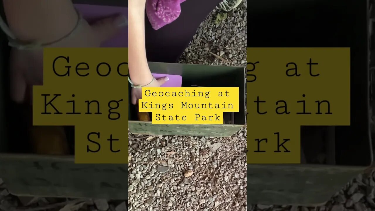 Geocaching at Kings Mountain Stare Park