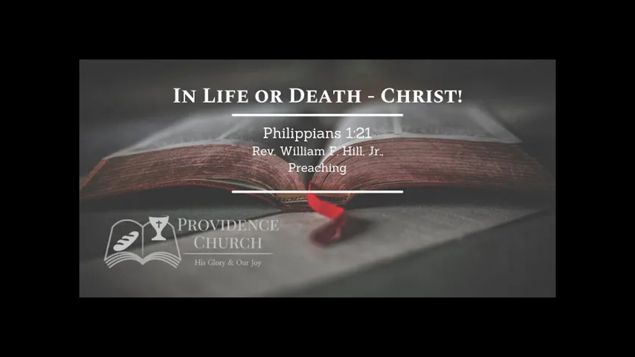 In Life or Death - Christ!