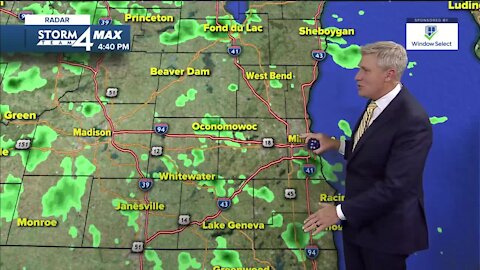 Rain chances continue through Thursday evening