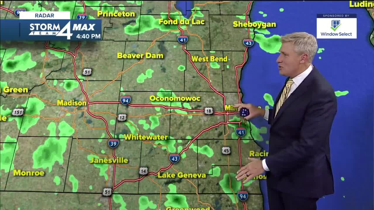 Rain chances continue through Thursday evening