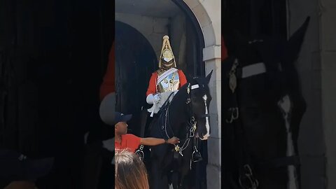 Shaking the Reins Guard silent #horseguardsparade