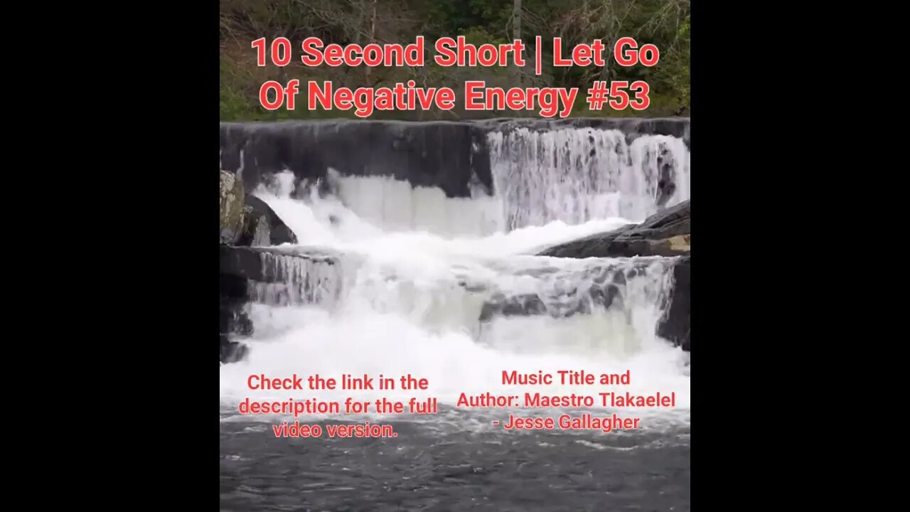 10 Second Short Of Let Go Of Negative Energy | #meditation #shorts #shortsvideo #waterfall #53