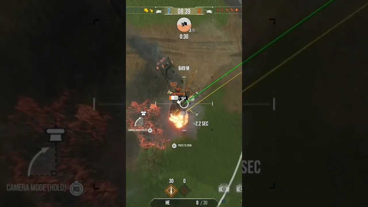World of Tanks: Me and my partner were the only two left He was doing his best while spotting for me