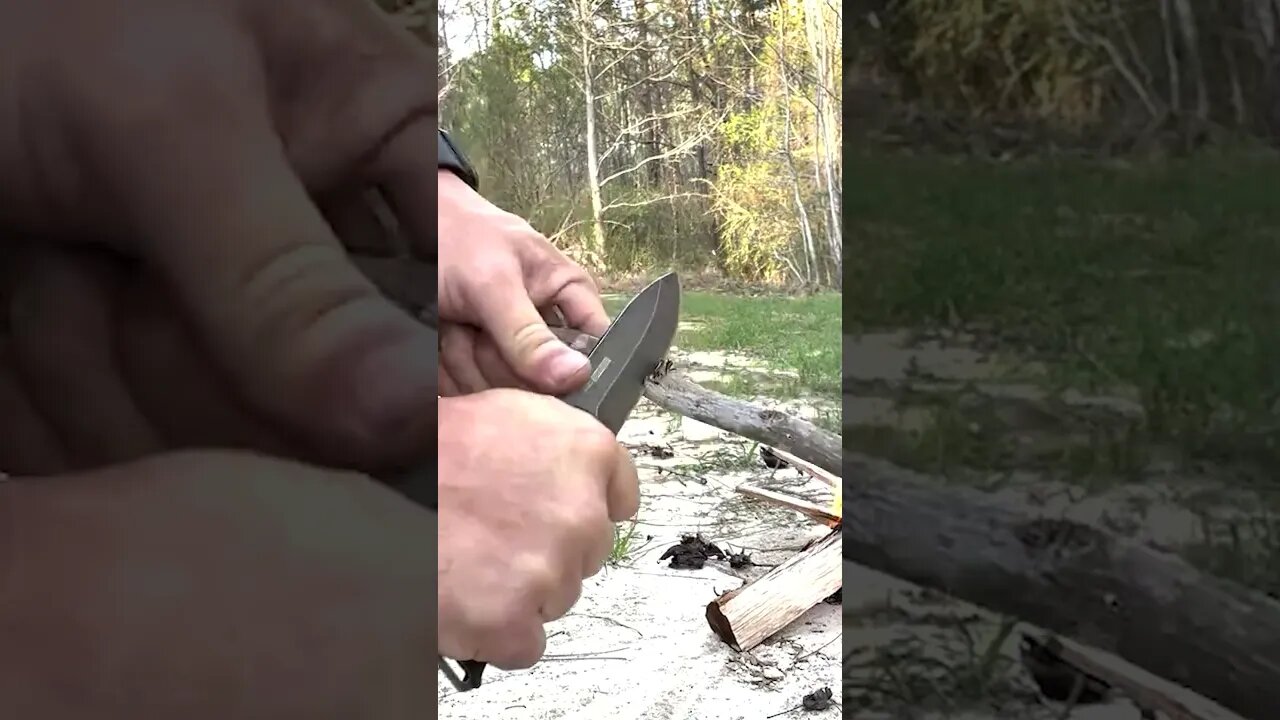 Insane Grip on this Survival Bushcraft Knife!