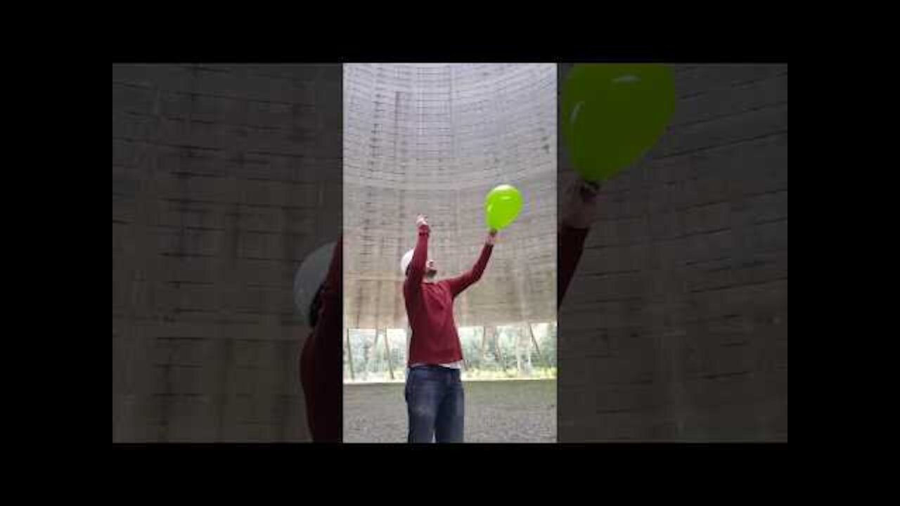 What it sounds like inside a nuclear power plants cooling tower