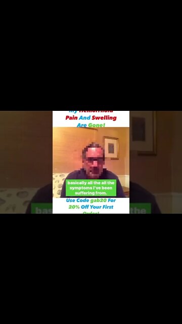 My Hemorrhoid Pain And Swelling Are Gone!