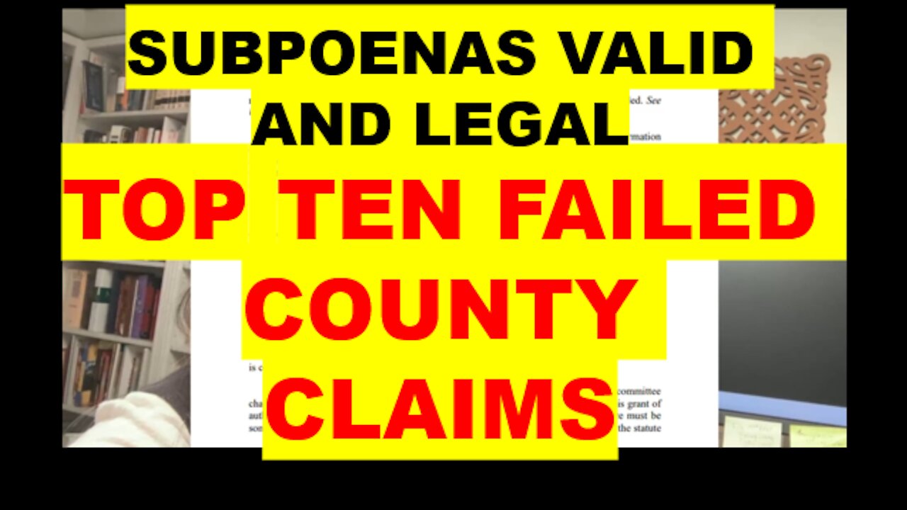 Top 10 Failed & Fallacious Maricopa County claims shot down by Superior Court Ruling on 2-25-2021