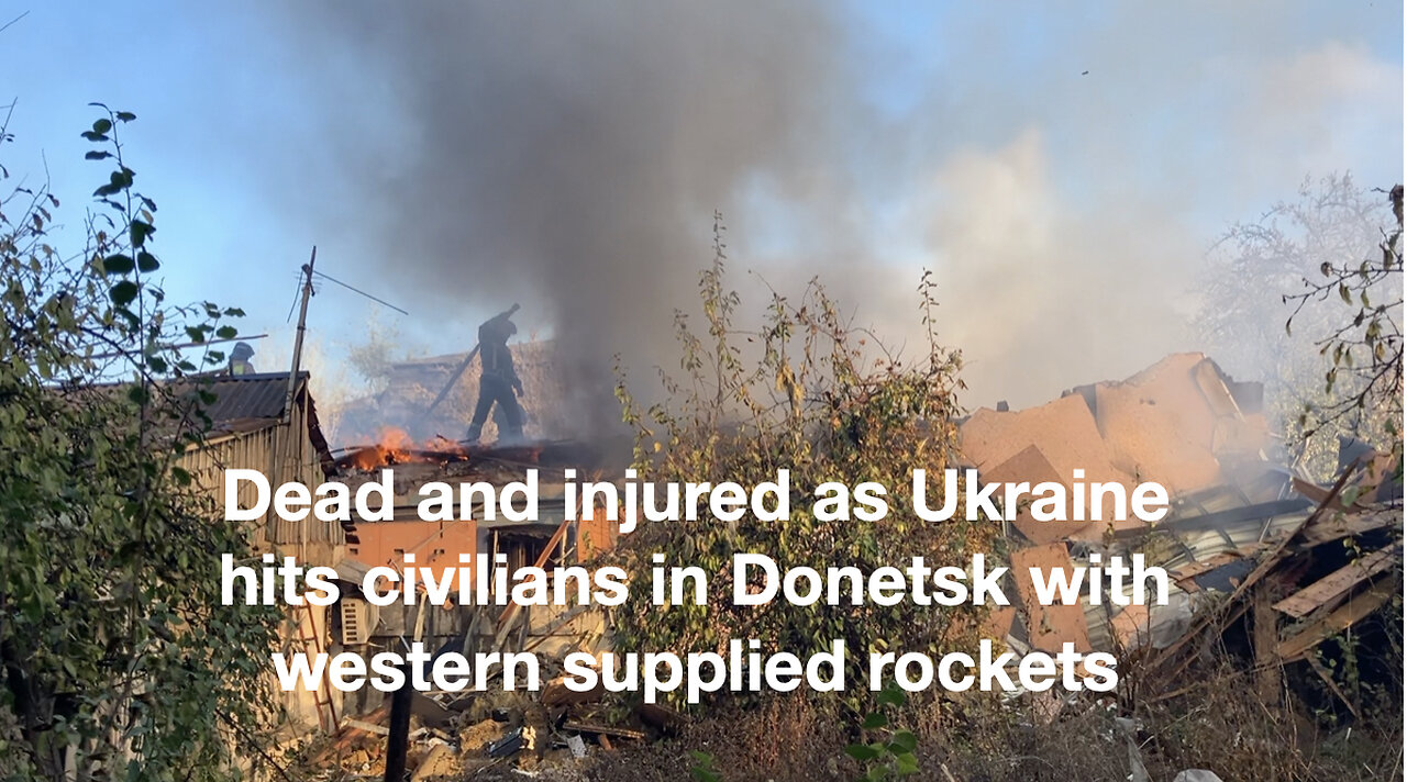 Dead & injured as Ukraine hits civilians in Donetsk with western supplied rockets