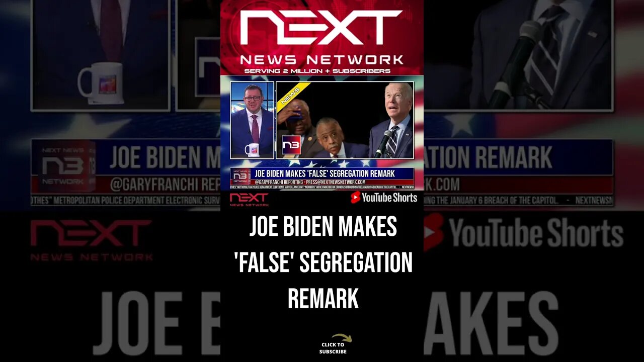 Joe Biden Makes 'False' Segregation Remark #shorts