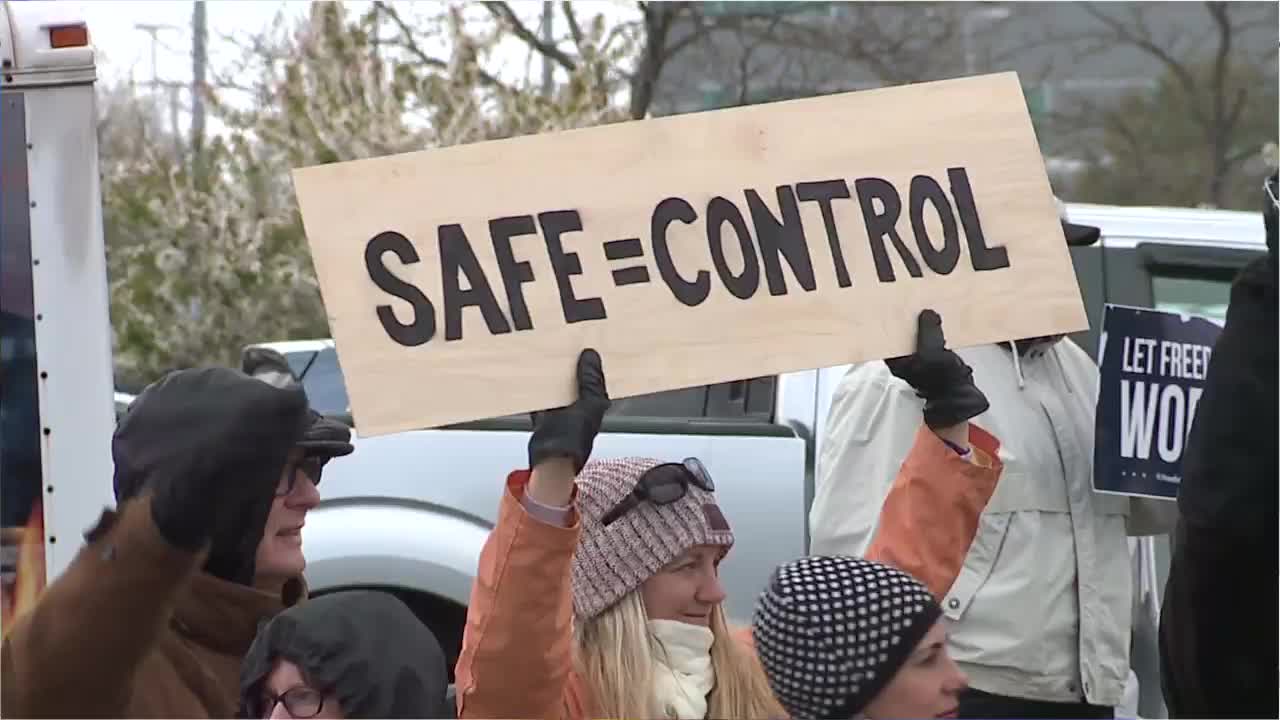 Cuyahoga County protesters gather against Gov. Mike DeWine's response to pandemic