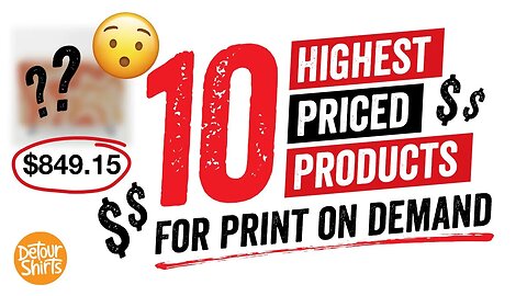 These 10 Products Earn the Most Money Per Sale Most Profitable Print on Demand Products on Each Site