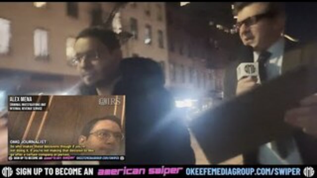 IRS Official Alex Mena SPRINTS Away From O'Keefe When Shown Footage, Attempts To HIDE, Then RUNS