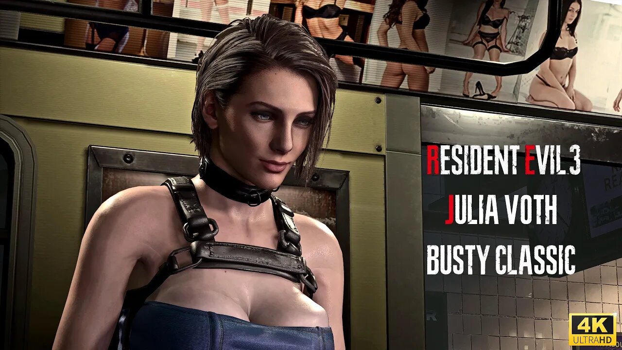 Resident Evil 3 Remake Julia Voth Busty Classic Mod [4K]