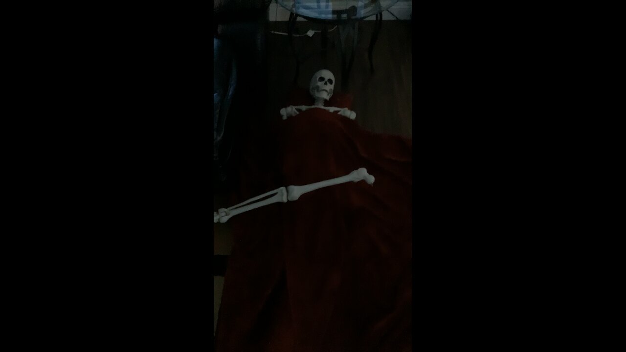 Mr. Bones had his leg snapped