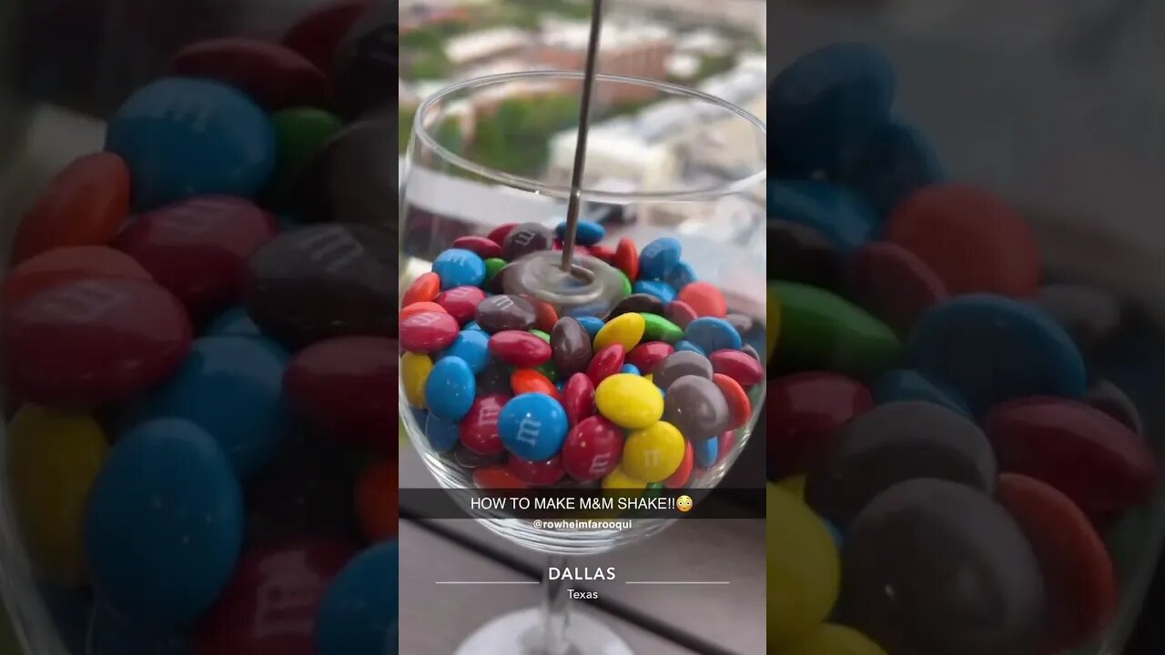 HOW TO MAKE M&M SHAKE!!😳#shorts