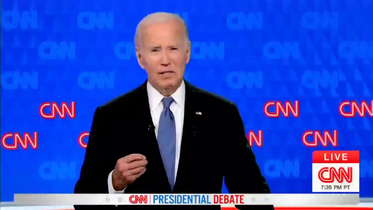 Biden closing statement at first presidential debate CNN 2024 🤷