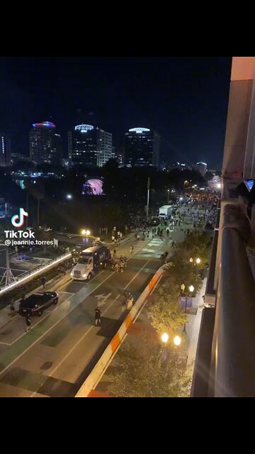 Lake Eola Park, Orlando on July 4th