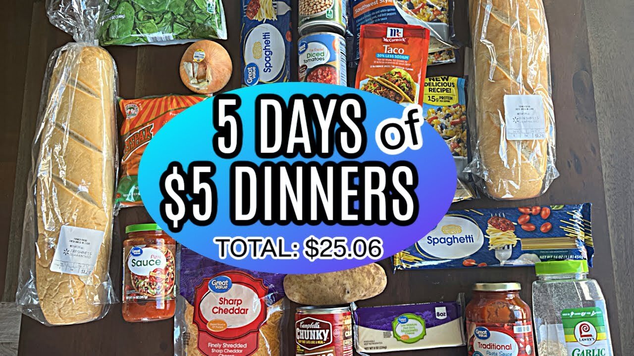 .5 Days of $5 Dinners FALL 2024!