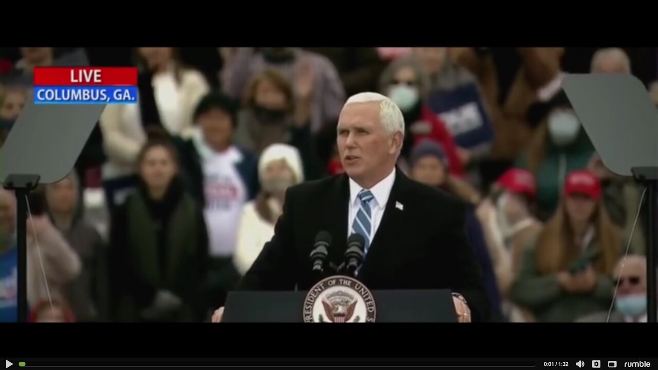 VP I’m here because I stand with President Trump and we’re going to keep flighting to Hold The Line