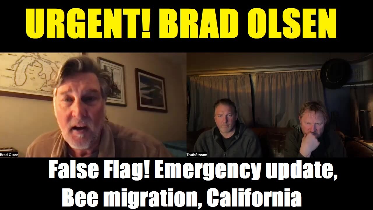 Urgent! Brad Olsen: False Flag! Emergency update, Bee migration, California,PLEASE SHARE!