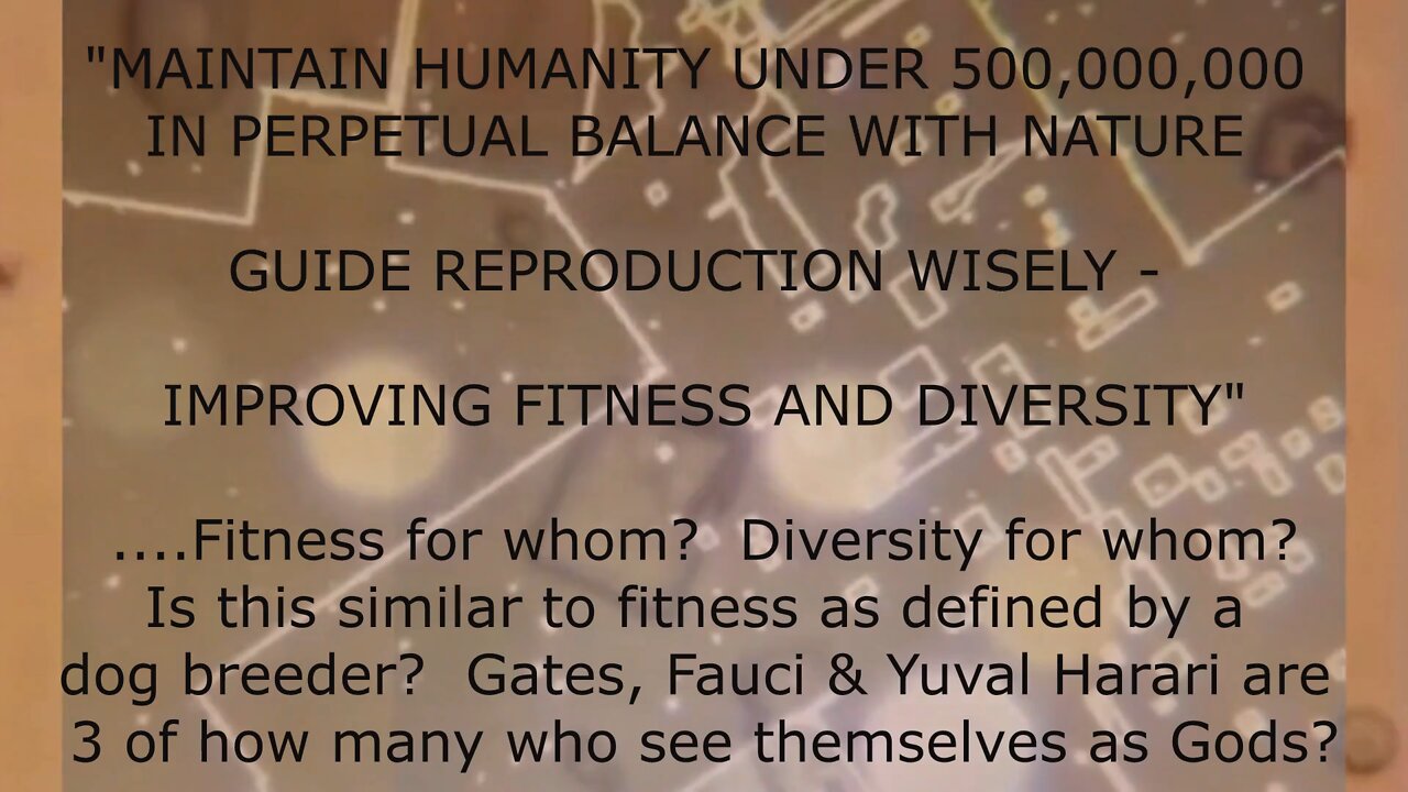 ( -0379 ) They Supposedly Want To Engineer 'Fitness & Diversity' But Oops, They "Don't Know The Long Term Side Effects."