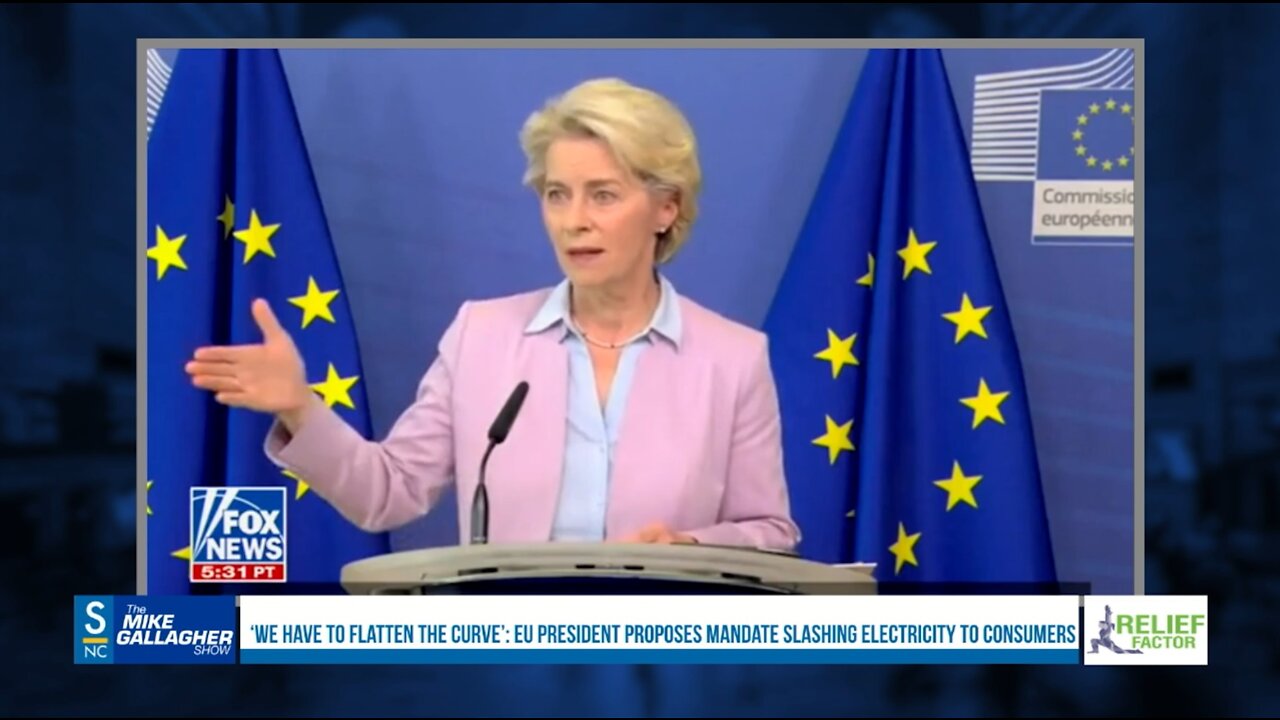 The President of the European Union suggests reducing energy consumption to "Flatten the Curve." Is this a sign of things to come?