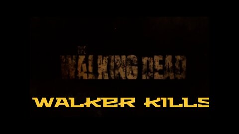 waking dead walker kills