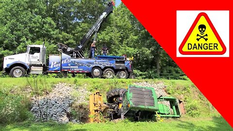 Tractor CRASH Rollover Recovery Wrecker