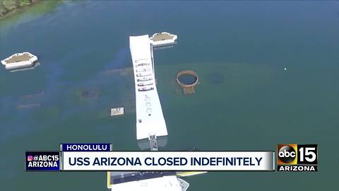 USS Arizona memorial at Pearl Harbor to remain closed indefinitely